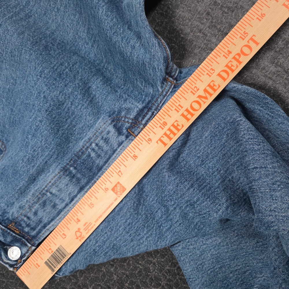 Levi's 501 Original Fit Mens Blue Straight Leg Button Fly Denim Jeans 38x34 - Picture 7 of 10